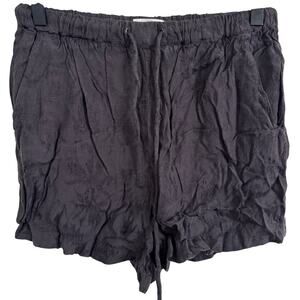 Amuse Society Gray Floral Inset Pattern Shorts Size XS